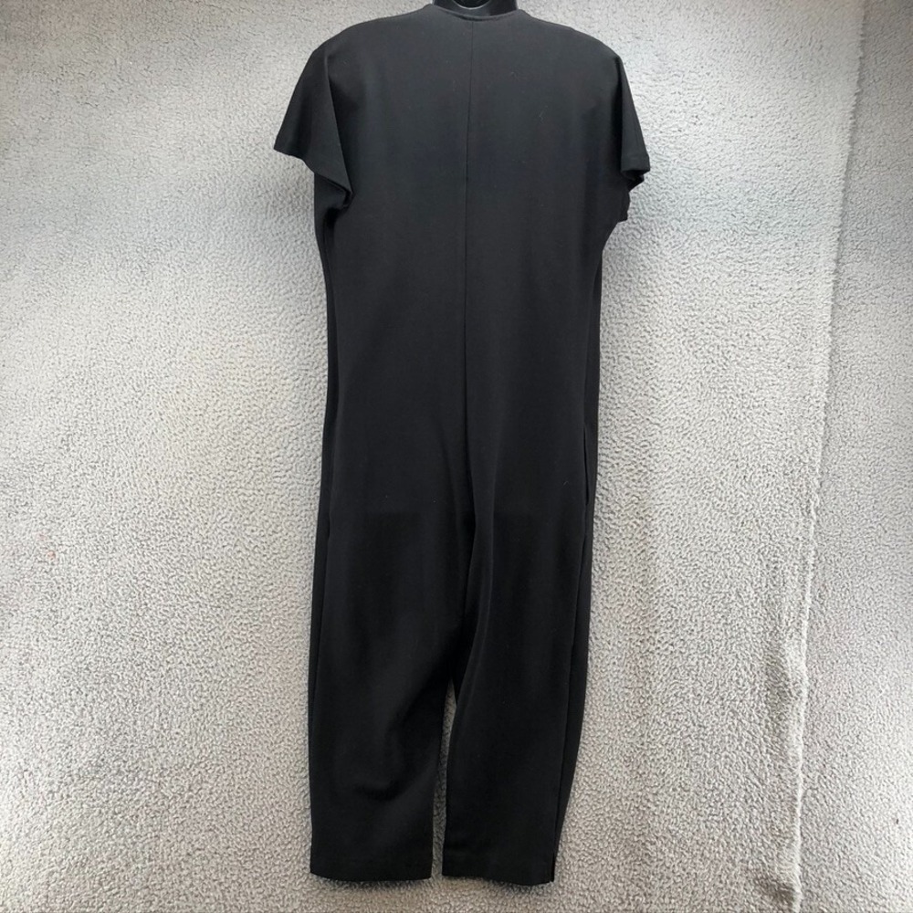 Meg‎ Hercules Jumpsuit Womens Small Black Short Sleeve Edgy Minimalist Cropped - Picture 10 of 14